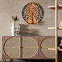 Wallity Zehre Accesorio Decorativo de Pared Negro y Nogal